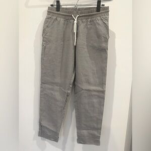 Athleta linen jogger taupe